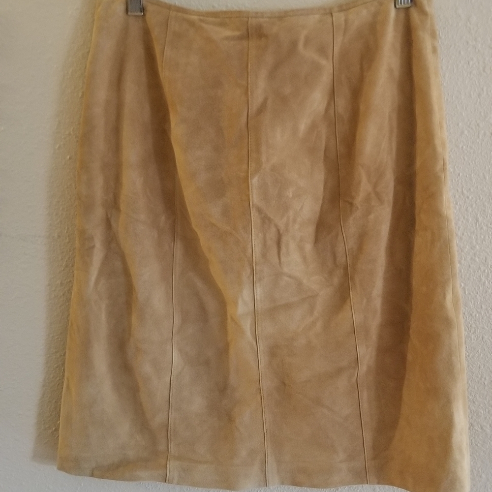 Ann Taylor Womens genuine Leather Skirt Size 6 - Picture 3 of 6
